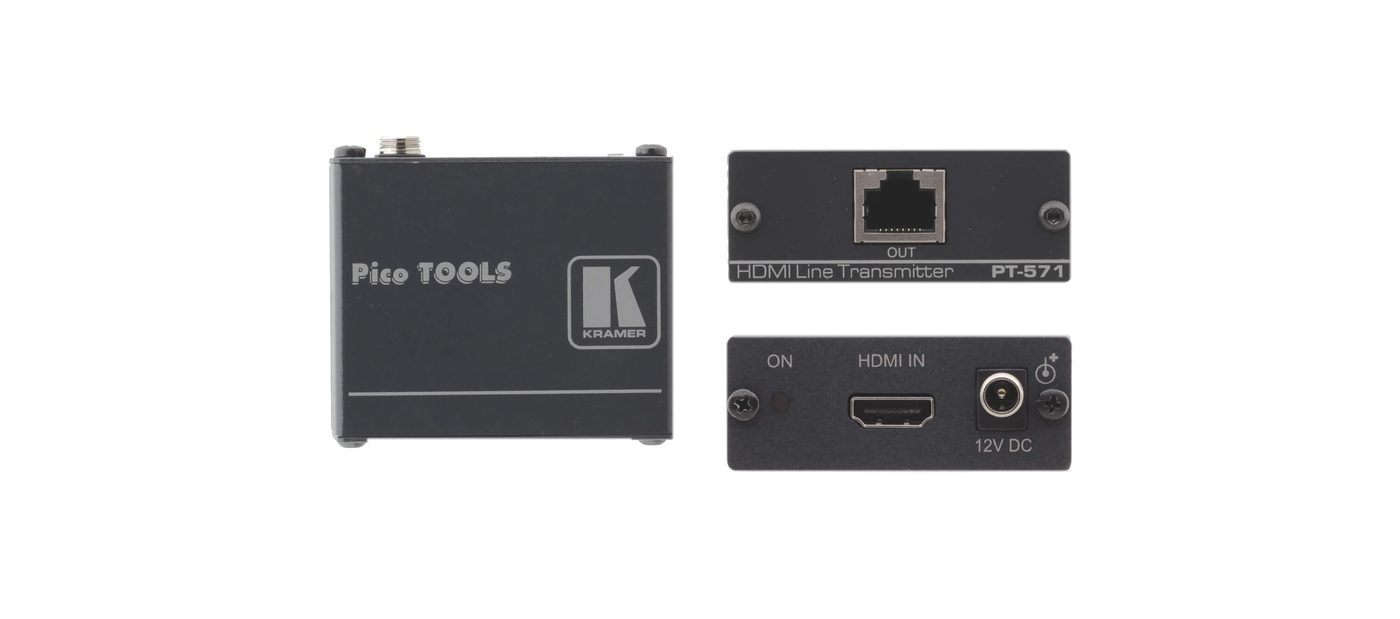 Kramer PT-571 HDMI HDCP 2.2 Compact Transmitter over PoC Long-Reach DGKat product image