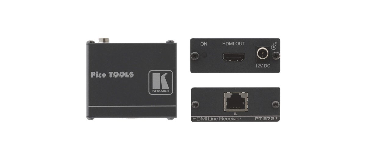 Kramer PT-572+ HDMI HDCP 2.2 Compact Receiver over PoC Long-Reach DGKat
