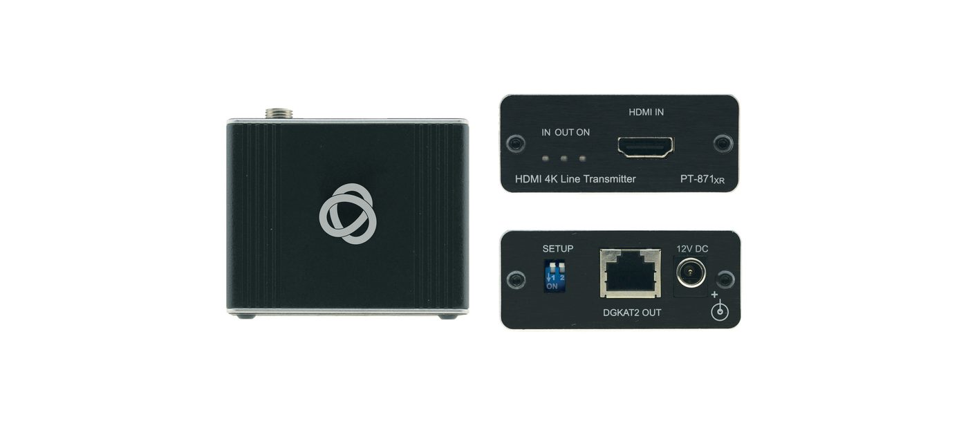 Kramer PT-871/2XR-KIT 4K HDR HDMI Compact PoC Extender Kit over Long-Reach DGKat 2.0 product image