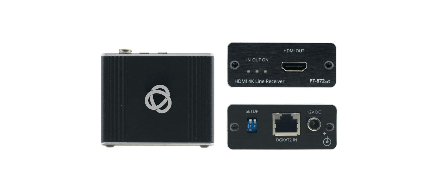 Kramer PT-871/2XR-KIT 4K HDR HDMI Compact PoC Extender Kit over Long-Reach DGKat 2.0 - view 2