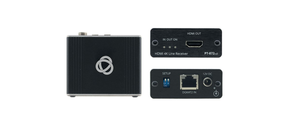 Kramer PT-872XR 4K HDR HDMI Compact PoC Receiver over Long-Reach DGKat 2.0