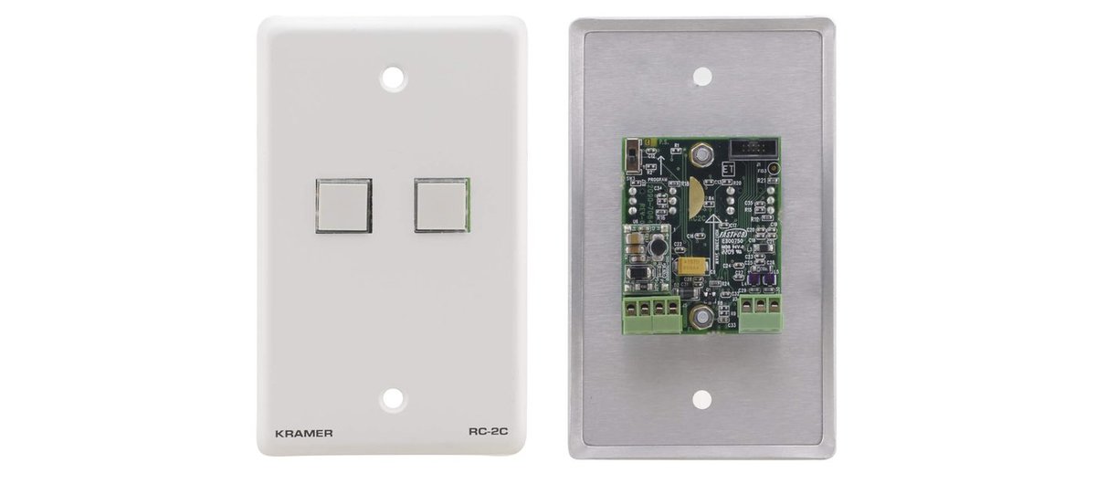 Kramer RC-2C 2-Button Control Keypad (US, EU, UK) product image