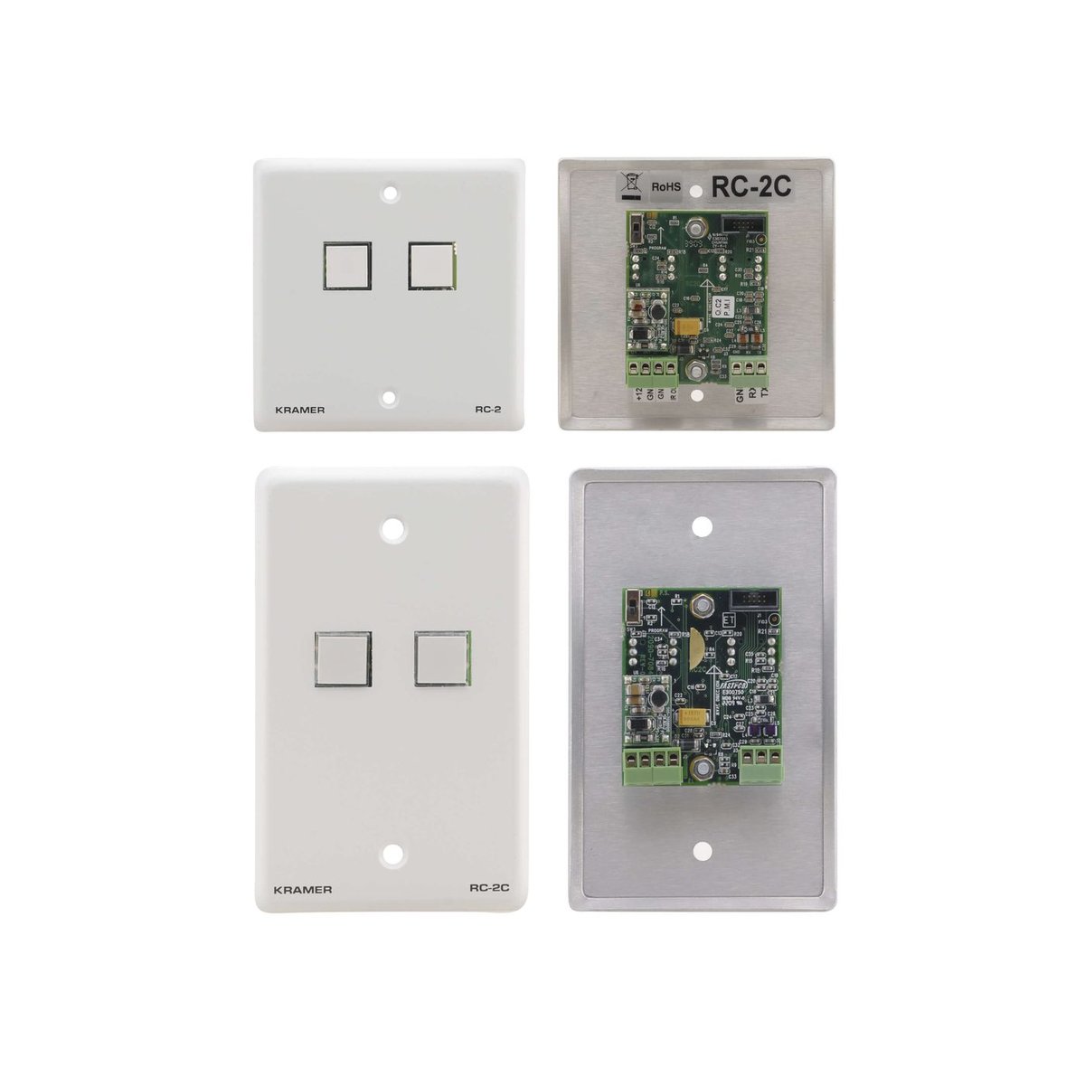 Kramer RC-2C 2-Button Control Keypad (US, EU, UK) - view 2