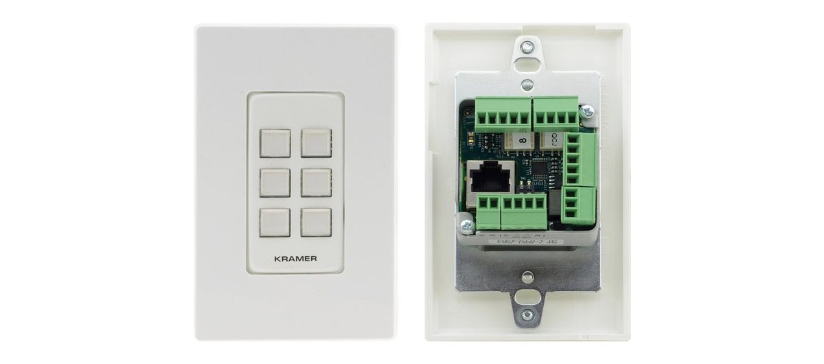 Kramer RC-306 6-Button PoE and I/O Control Keypad (EU, UK, US) - view 3