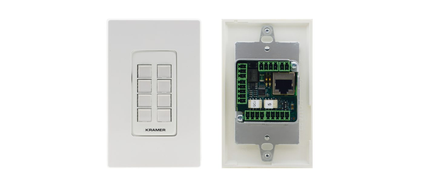 Kramer RC-308 8-Button PoE and I/O Control Keypad (EU, UK, US) - view 3