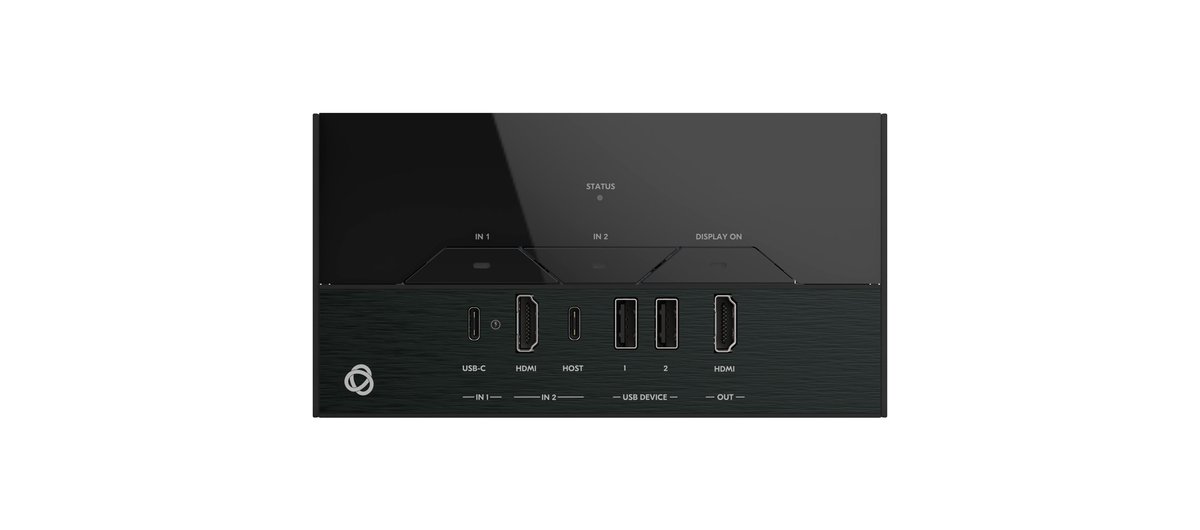 Kramer SWT3-22-HU-WP-T 2x2 4K60 USB-C/HDMI Wall-Plate Switcher Transmitter