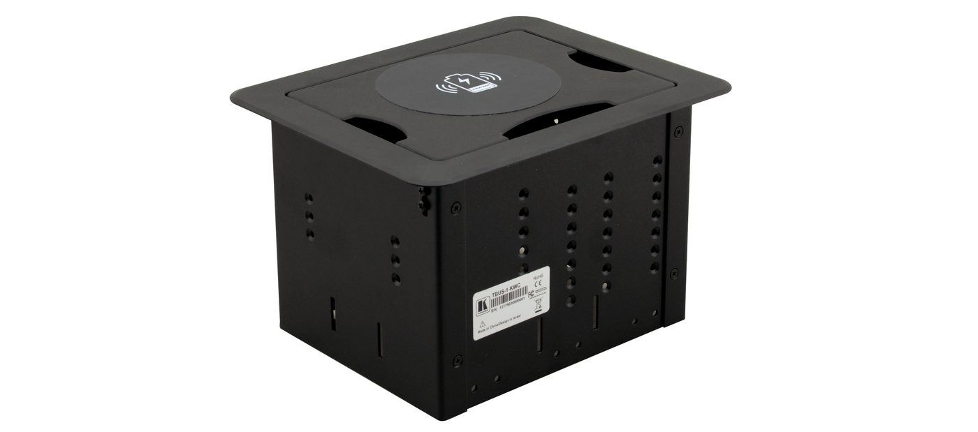 Kramer TBUS-1-KWC Modular Connectivity Enclosure with Wireless Charging Spot product image