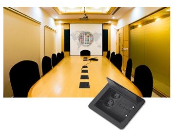 Kramer TBUS-1Axl Table Mount Modular Multi-Connection Solution - Tilt-Up Lid product image