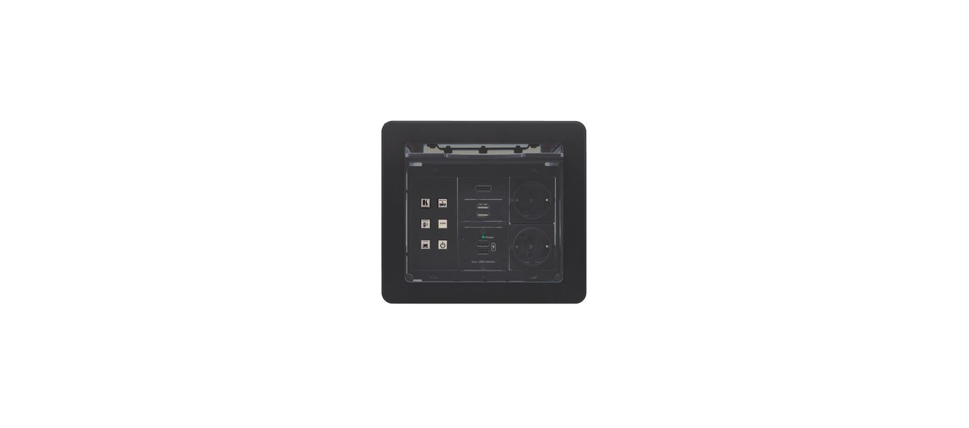 Kramer TBUS-1N Table Mount Modular Multi-Connection Solution - Retractable Lid - view 3