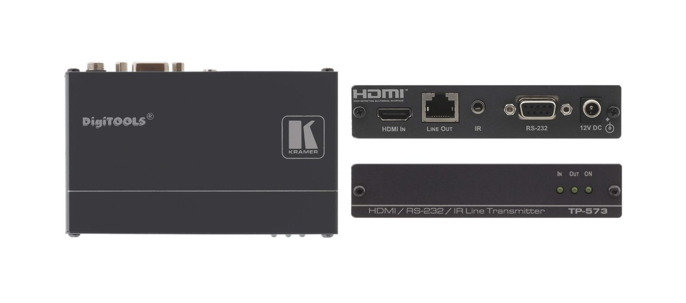 Kramer TP-573 HDMI, Bidirectional RS-232 & IR over Twisted Pair Transmitter product image