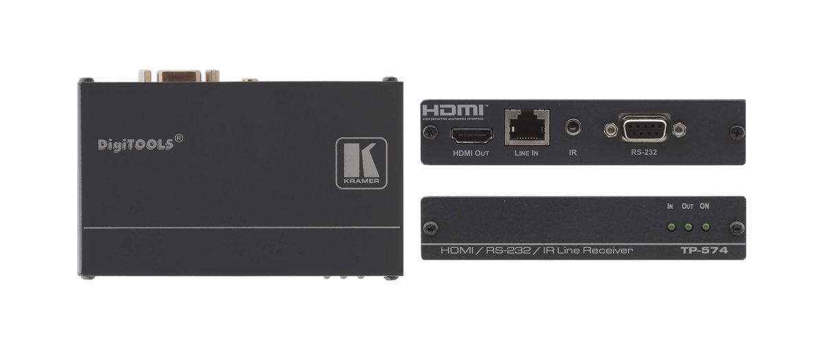 Kramer TP-574 HDMI, Bidirectional RS-232 & IR over Twisted Pair Receiver