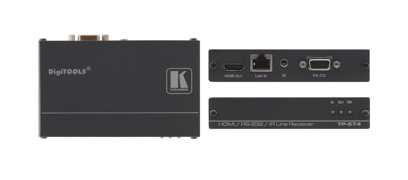 Kramer TP-574 HDMI, Bidirectional RS-232 & IR over Twisted Pair Receiver - view 2