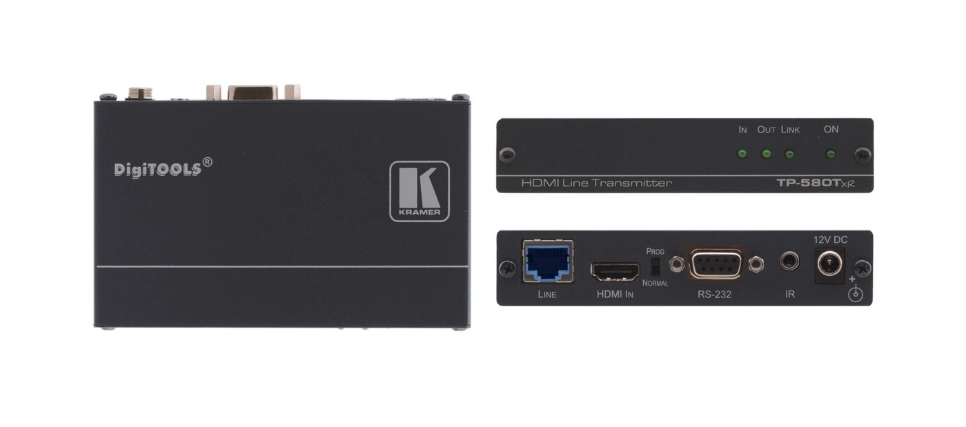 Kramer TP-580Txr 4K60 4:2:0 HDMI HDCP 2.2 Transmitter with RS-232 & IR over Extended-Reach HDBaseT product image