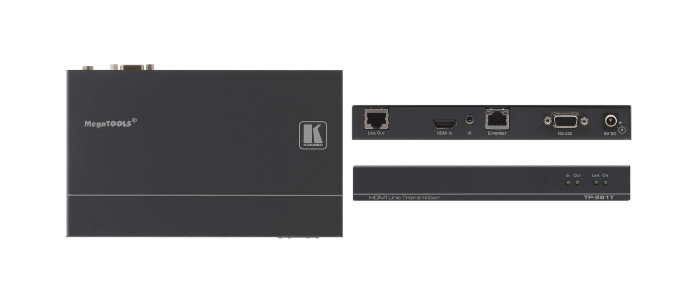 Kramer TP-581T HDMI, Bidirectional RS-232, Ethernet & IR over HDBaseT Twisted Pair Transmitter product image