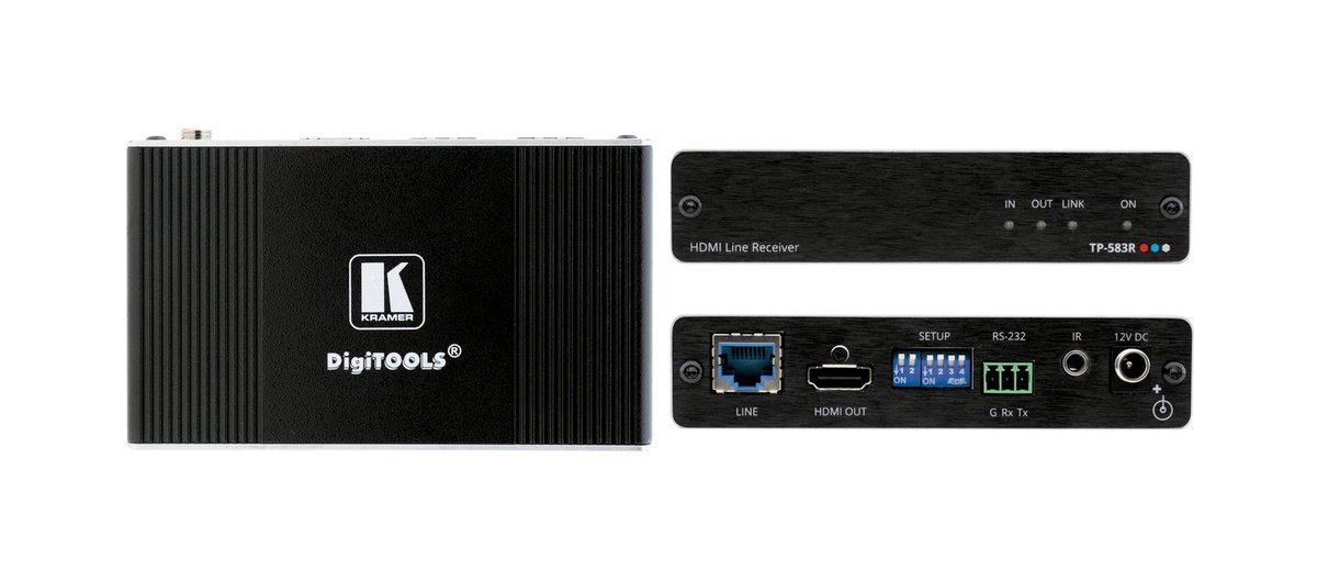 Kramer TP-583R 4K HDR HDMI Receiver with RS-232 & IR over Long-Reach HDBaseT