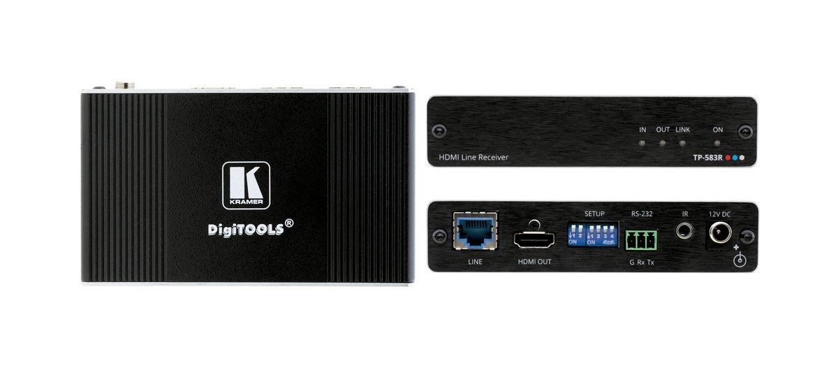 Kramer TP-583R 4K HDR HDMI Receiver with RS-232 & IR over Long-Reach HDBaseT product image