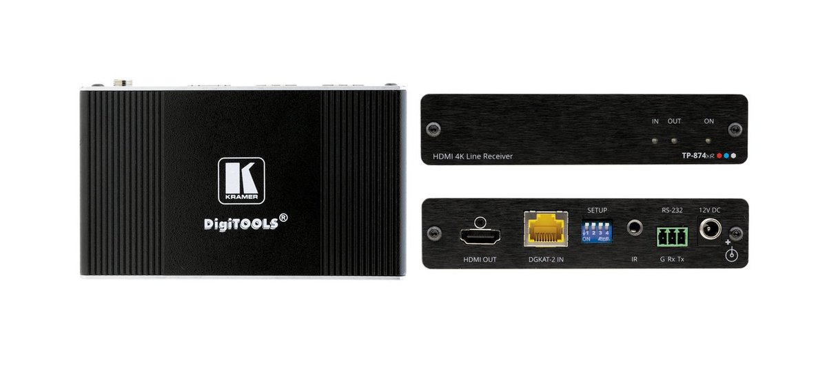Kramer TP-874xr 4K HDR HDMI Compact PoC Extender (Receiver) product image