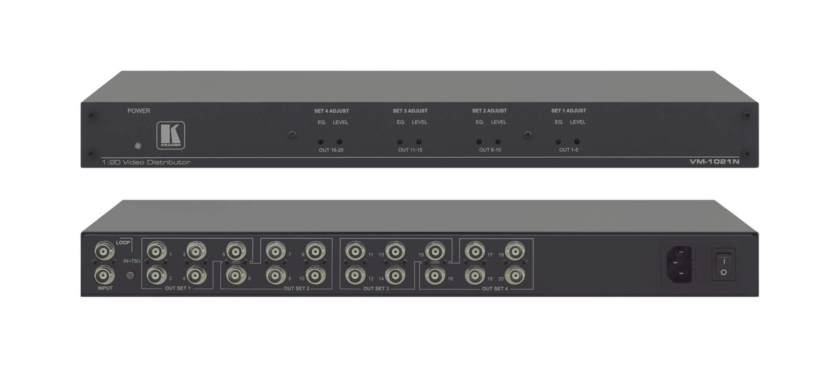 VM-1021N 1:20 Composite/SDI Video Distribution Amplifier
