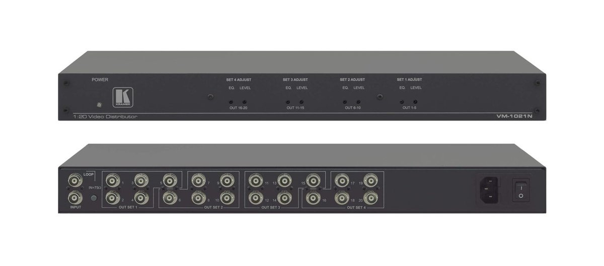 Kramer VM-1021N 1:20 Composite/SDI Video Distribution Amplifier product image