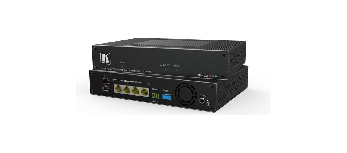 Kramer VM-4DKT 1:4 4K60 4:4:4 HDMI to Long-Reach DGKat 2.0 DA