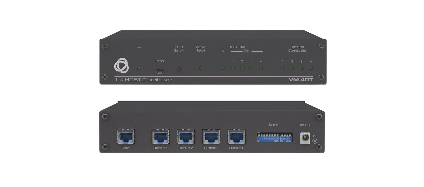 Kramer VM-4DT 1:4 4K60 4:2:0 Long-Reach HDBaseT DA product image