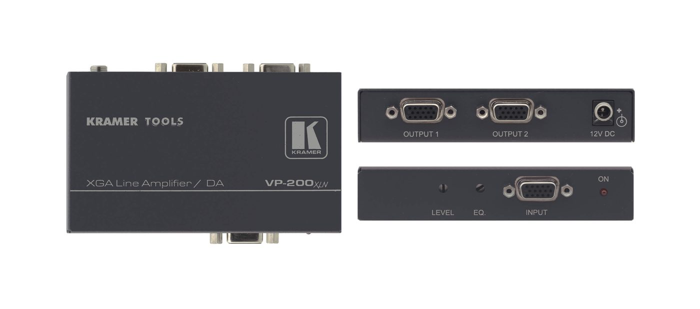 Kramer VP-200xln 1:2 Computer Graphics Video Line & Distribution Amplifier product image