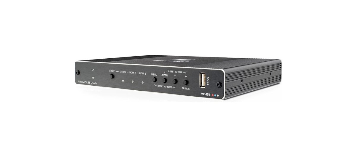 Kramer VP-451 18G 4K HDR HDMI ProScale Digital Scaler with HDMI and USB-C Inputs product image