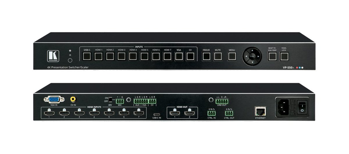 Kramer VP-550X 10-Input 4K HDR HDMI Presentation Switcher/Scaler product image