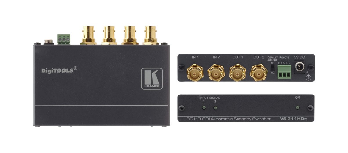 Kramer VS-211HDxl 2x1:2 SDI Auto Switcher