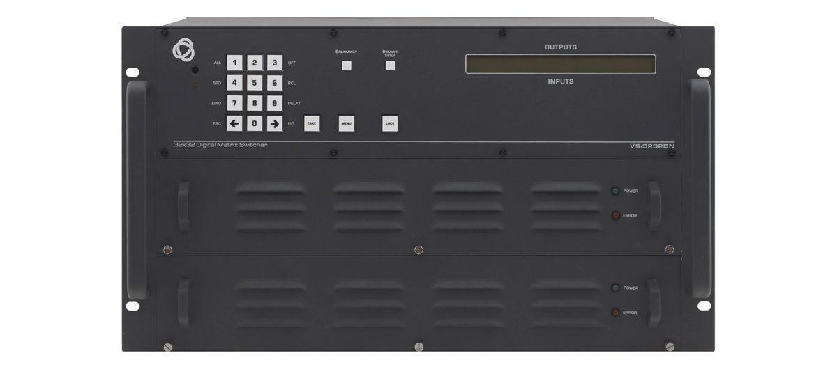 Kramer VS-3232DN-EM 4x4 to 32x32 Modular 4K60 4:2:0 Multi-Format Managed Digital Matrix Switcher