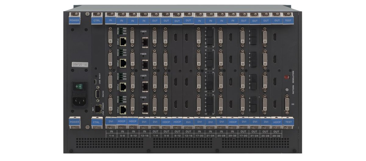 Kramer VS-3232DN-EM 4x4 to 32x32 Modular 4K60 4:2:0 Multi-Format Managed Digital Matrix Switcher - view 2