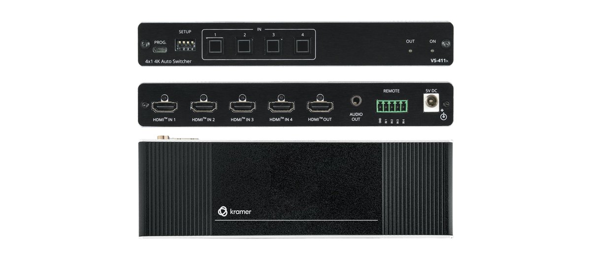 Kramer VS-411X 4x1 4K HDR HDMI Auto Switcher