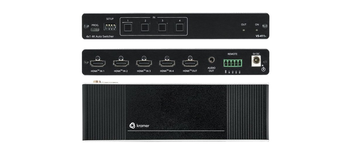 Kramer VS-411X 4x1 4K HDR HDMI Auto Switcher product image