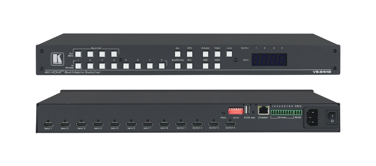 Kramer VS-84H2 8x4 4K60 HDMI Matrix