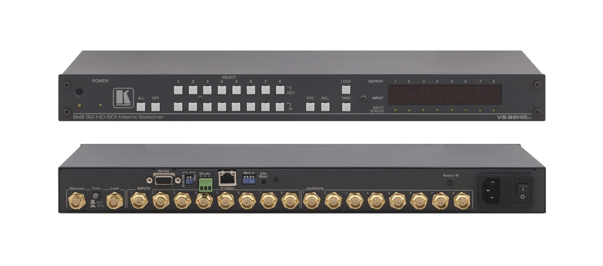 Kramer VS-88HDxl 8x8 3G HD-SDI Matrix Switcher