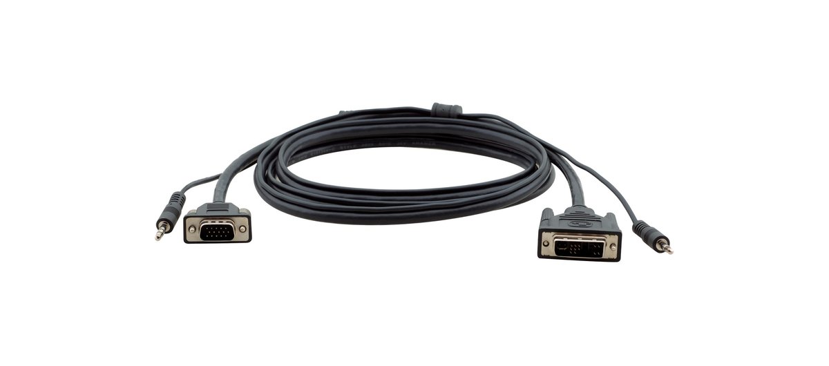Kramer C-MDMA/MGMA 15-pin HD to DVI & 3.5mm Stereo Audio Cable