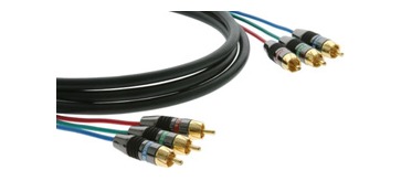 Kramer C-R3VM/R3VM 3 RCA Component Video Mini High-Resolution Cable