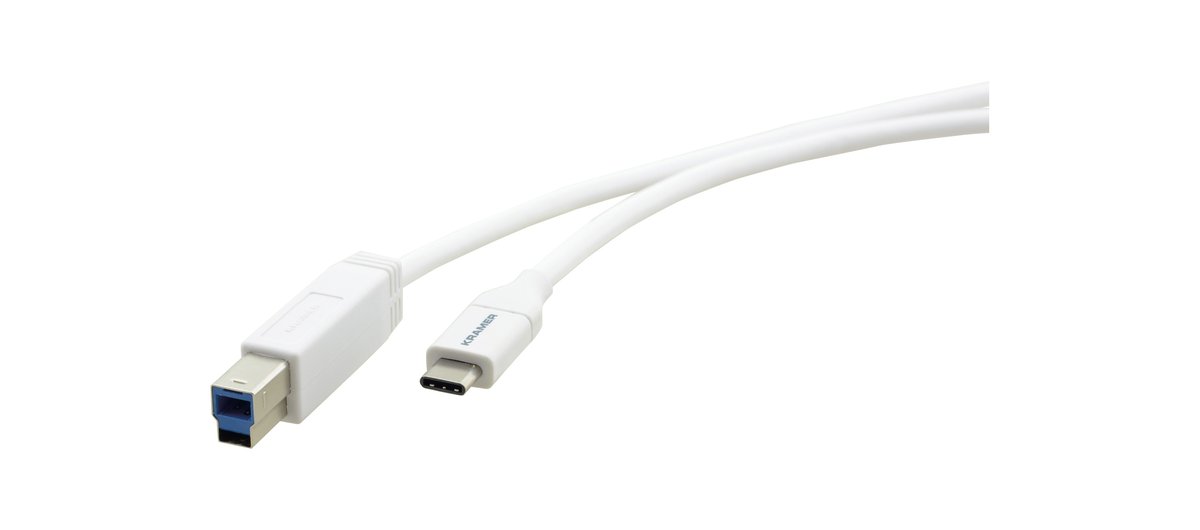 Kramer C-USB31/CB USB 3.1 GEN-2 Cables USB-C (M) to USB-B (M) - 3ft product image