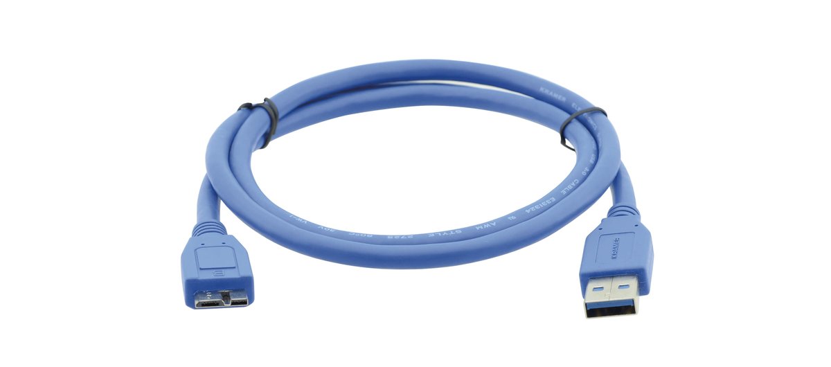 Kramer C-USB3/MicroB USB 3.0 A (M) to Micro-B (M) Cable