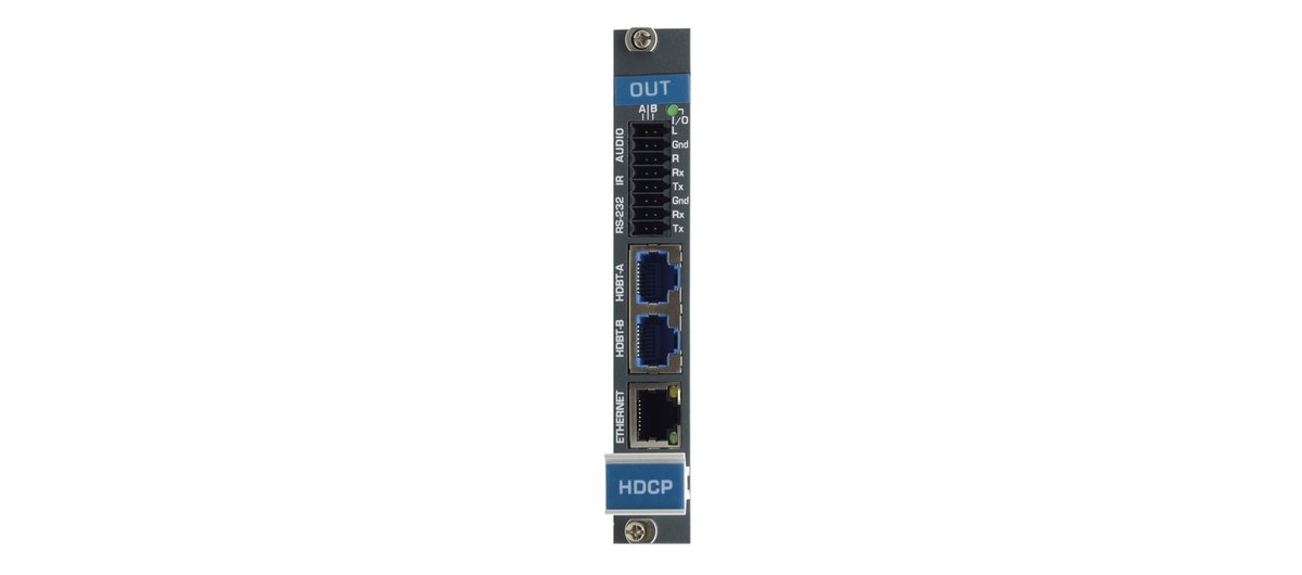 Kramer DTAXR-OUT2-F16 2-Channel 4K60 4:2:0 HDMI over Extended Reach HDBaseT Output Card with Selectable Embedded or De-embedded Analog Audio
