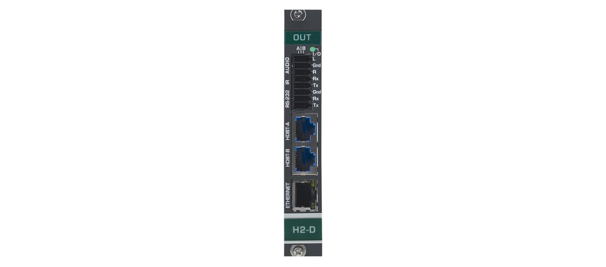 Kramer DTAXRD2-OUT2-F34 2-Channel 4K HDR HDMI over HDBaseT 2.0 DSC Output Card with Analog Audio