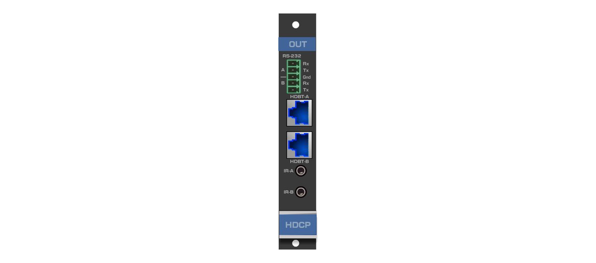 Kramer HDBT7-OUT2-F16 2-Channel 4K60 HDBaseT Output Card
