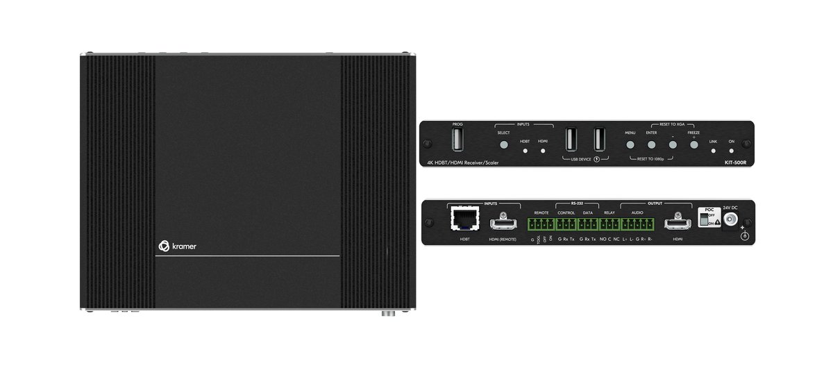 Kramer KIT-500 5x2 4K60 USB-C/HDMI Extender/Scaler Matrix Kit