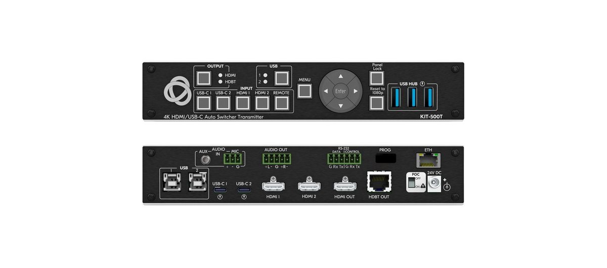 Kramer KIT-500 5x2 4K60 USB-C/HDMI Extender/Scaler Matrix Kit - view 2