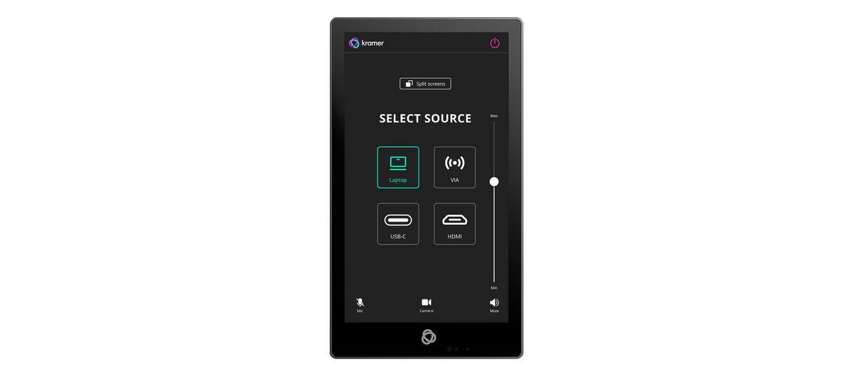 Kramer KT-205WM 5.5-Inch Wall Mounted PoE Touch Panel