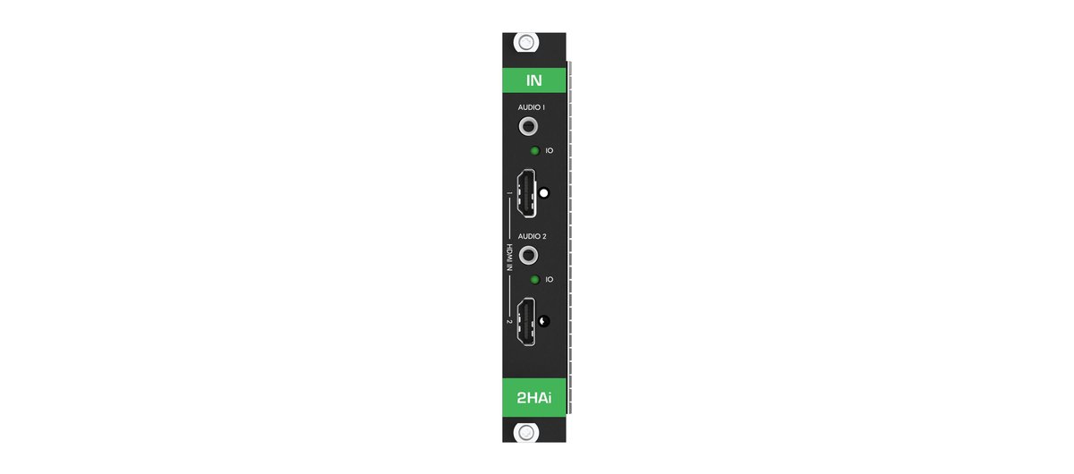Kramer MC3-2HAI 4K60 HDMI 2xIN Card with Analog Audio
