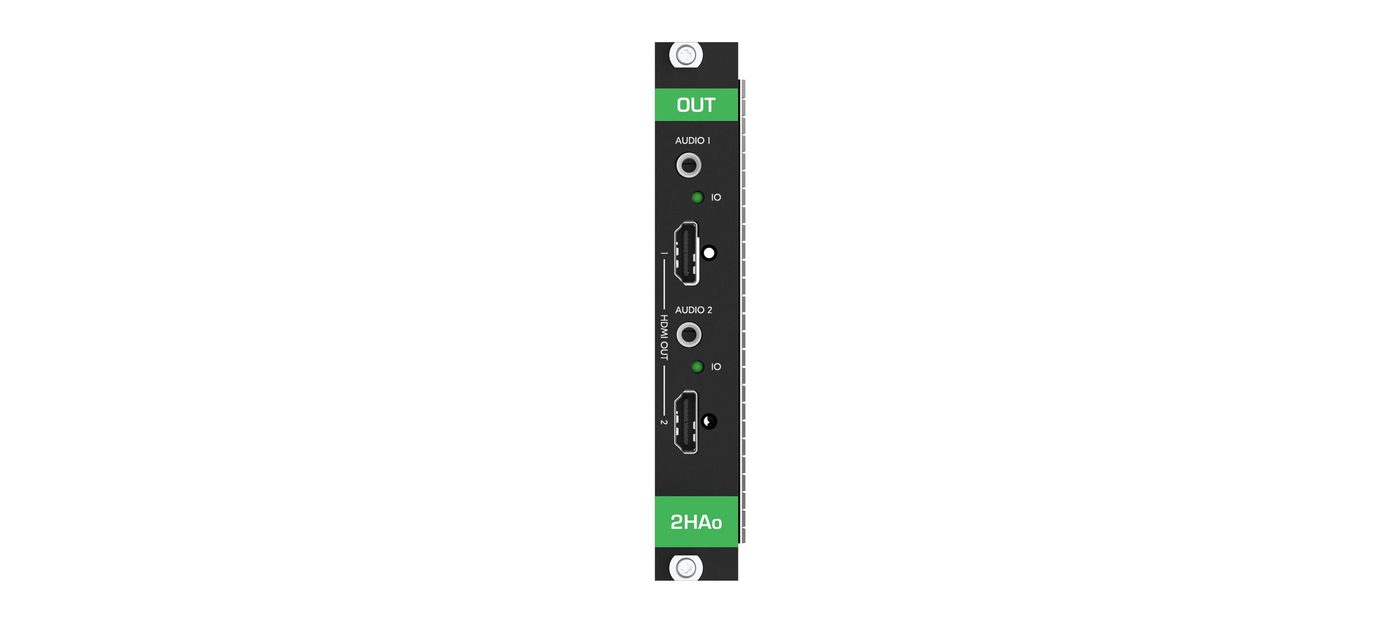 Kramer MC3-2HAO 4K60 HDMI 2xOUT Card with Analog Audio product image