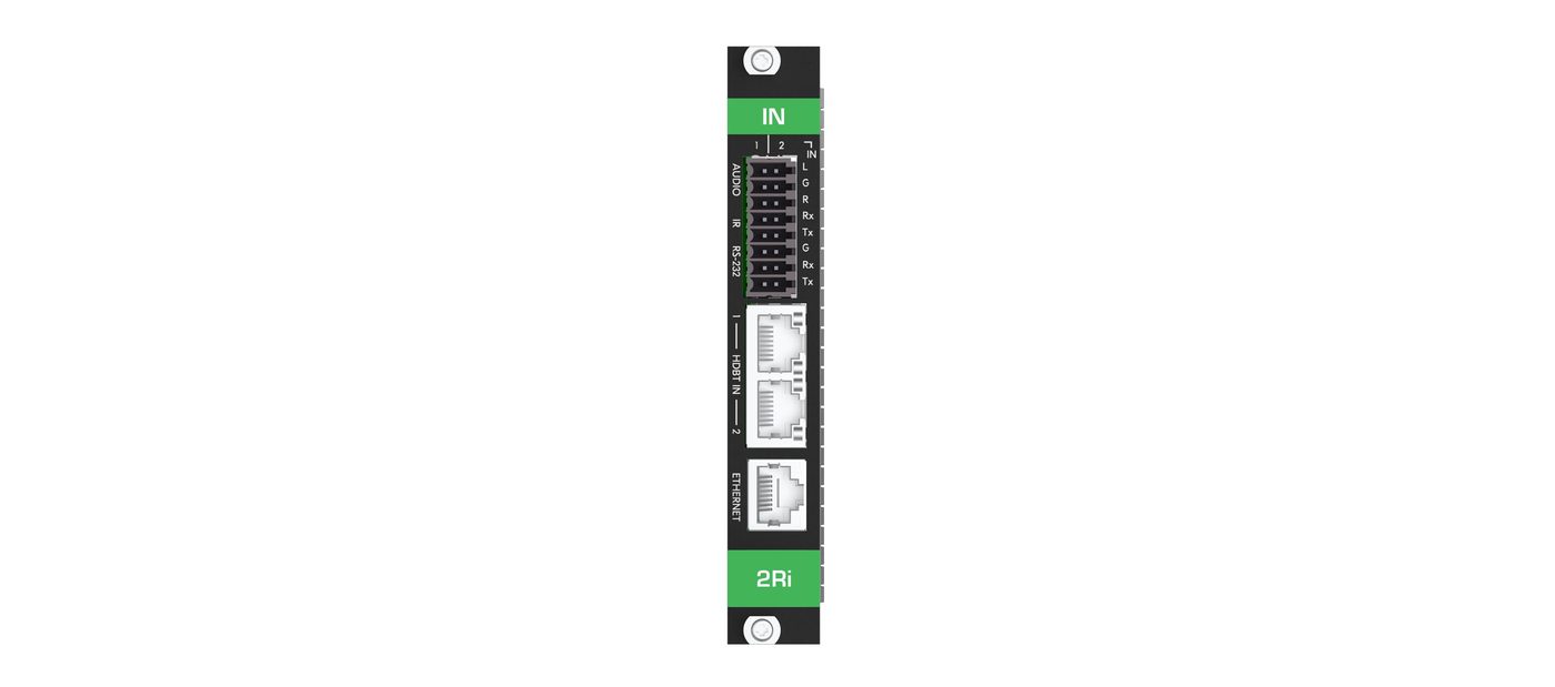 Kramer MC3-2RI 4K60 HDBT 2xIN Card with Analog Audio product image