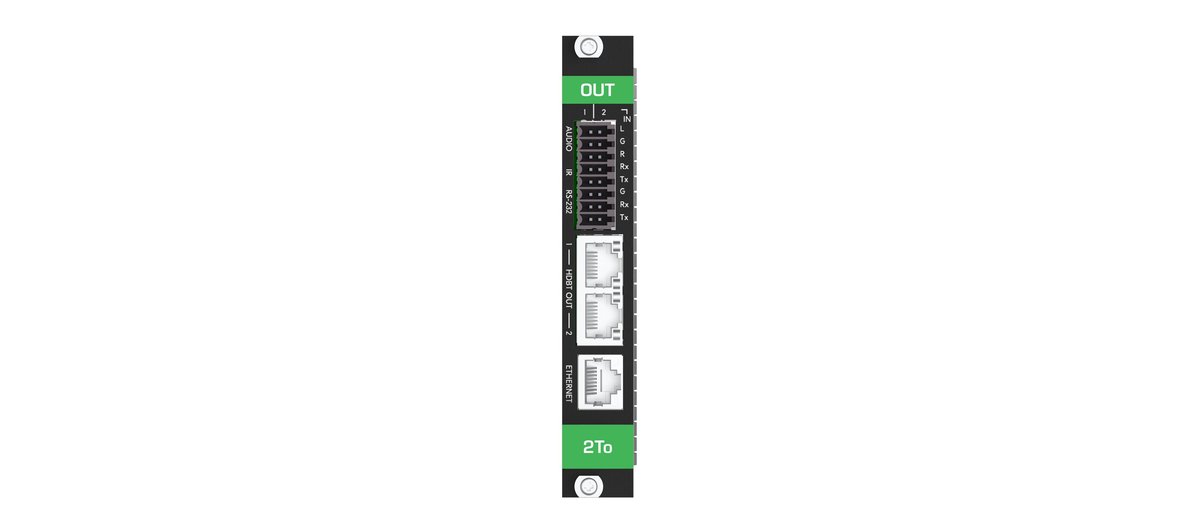 Kramer MC3-2TO 4K60 HDBT 2xOUT Card with Analog Audio