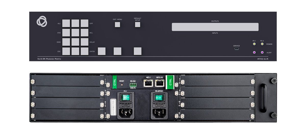 Kramer MTX3-16-M 16x16 8K-Ready Modular Matrix Switcher